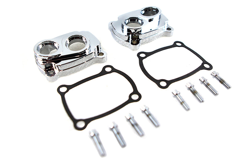 Jims M8 Low Profile Billet Tappet Block Kit Chrome