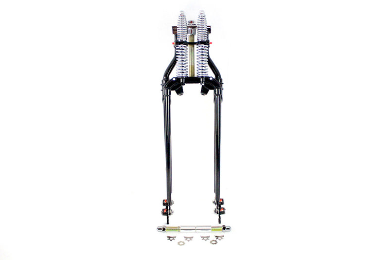 24 inch Spring Fork Kit Offset Black