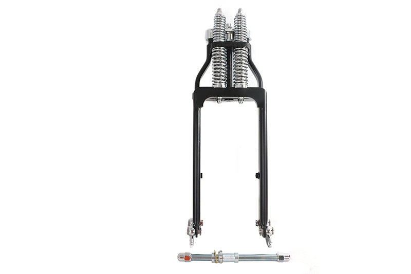 Ultima Spring Fork Assembly Black with Chrome Springs -4 inc