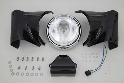 7 inch Headlamp Cowl Kit Black
