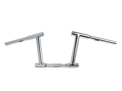 10 inch Z-Bar Racing Handlebar with Indents Chrome