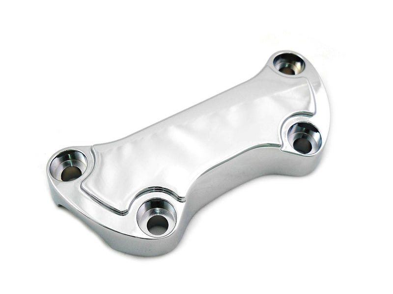 Chrome Smooth Handlebar Clamp Cover