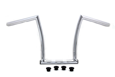 13 inch Chrome ChiZeled Z-Bar Handlebar with Indents