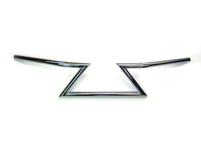 Chrome 6 inch Z Handlebars without Indents