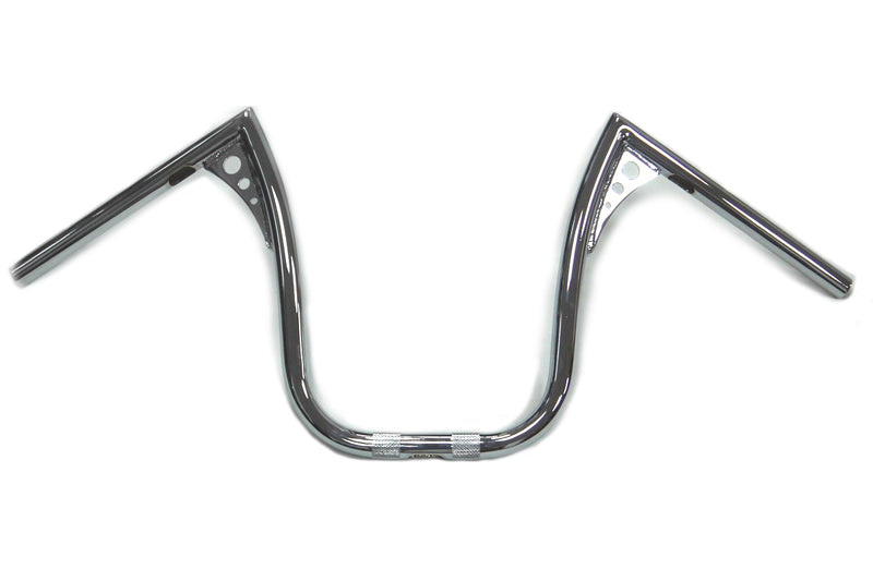 13 inch Chrome Z-Bar Handlebar with Wiring Slots