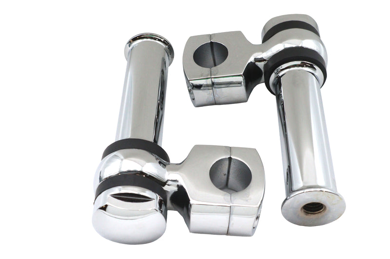 4-1/4 inch Offset Dog Bone Riser Set Chrome