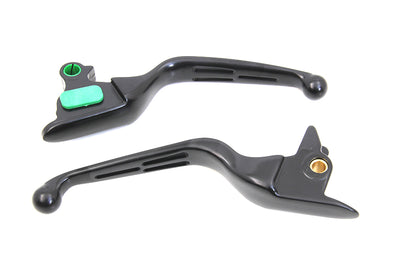 Matte Black 3-Slot Wide Hand Lever Set