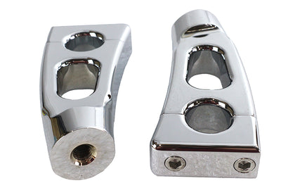 4-1/4 inch Switchback Chrome Riser Set