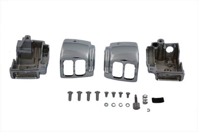 Handlebar Switch Housing Kit Chrome