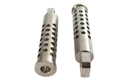 Billet Shooter Style Footpeg Set Nickel Plated