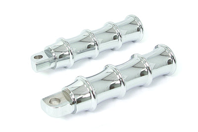 Chrome Tribal Style Footpeg Set