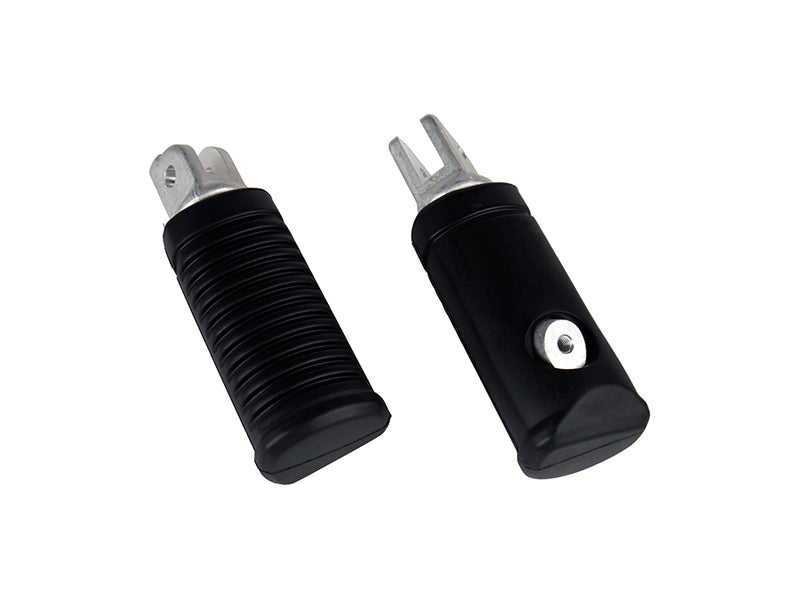 Round Style Driver Footpeg Set Natural Alloy