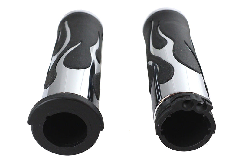 Hot Rod Flame Style Grip Set