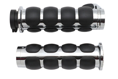 Ultima Cushioned TBW Grip Set with Chrome Ends