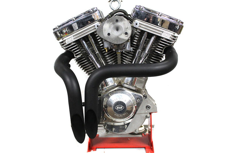 LAF Straight Down Drag Pipe Set Black
