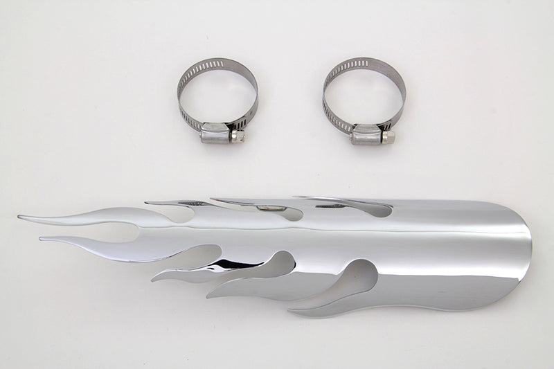 Chrome Flame Heat Shield