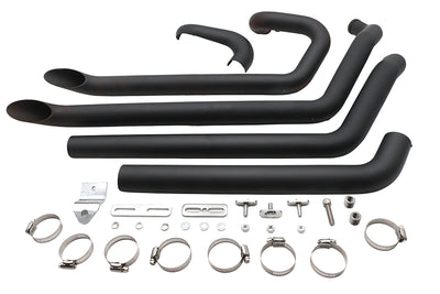 Wyatt Gatling FXST Street Fighter Drag Pipe Set Black