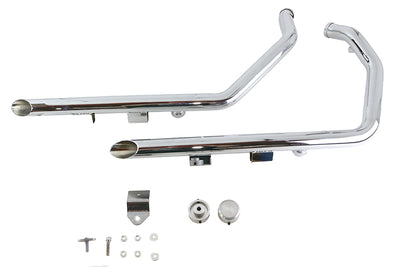 Wyatt Gatling Exhaust Drag Pipe Set Slash Cut