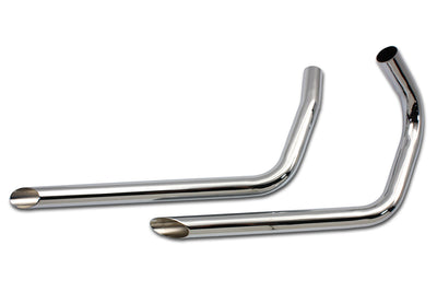 Exhaust Drag Pipe Set Slash Cut Ends