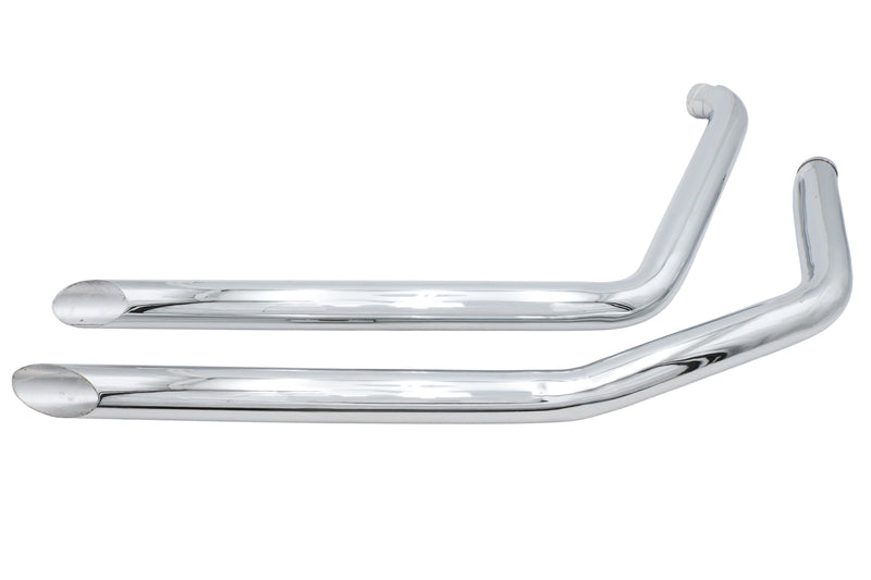 Ultima Chrome Drag Pipe Set Slash Cut - 60206