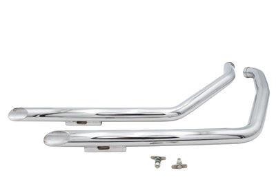 Ultima Chrome Drag Pipe Set Slash Cut - 60207
