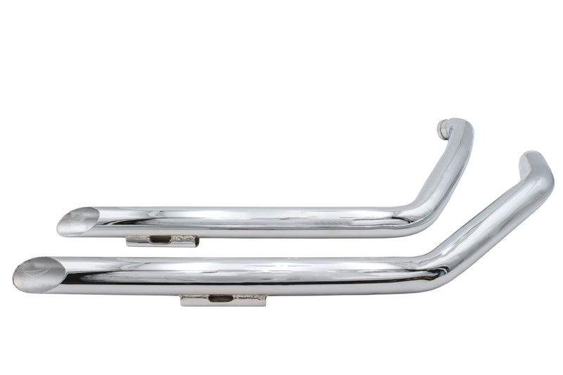 Ultima Chrome Drag Pipe Set Slash Cut - 60208