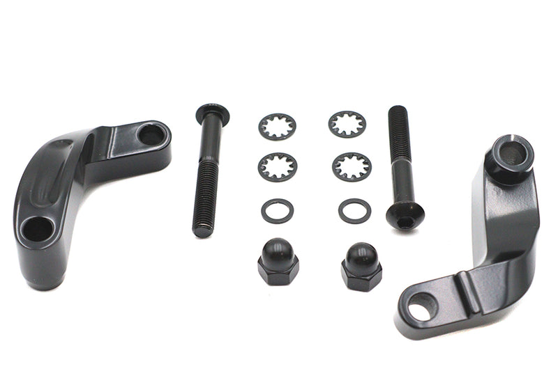 Black Smooth Mirror Relocation Kit
