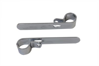Chrome 1 inch Exhaust inchP inch Clamp Set