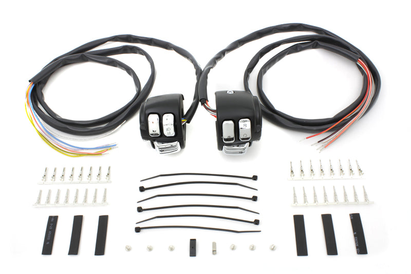 Handlebar Control Switch Housing Kit Black