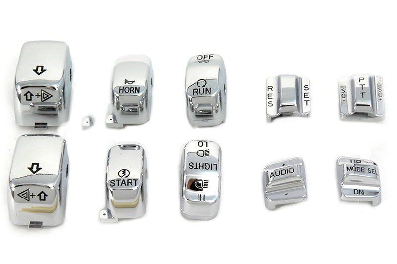 Handlebar Switch Cap Set Chrome