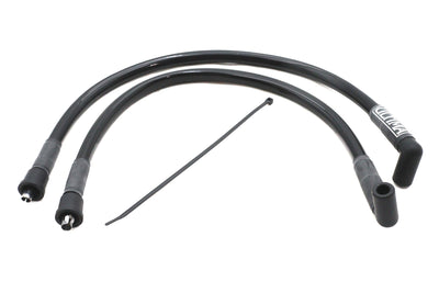 Ultima 8mm FLH Spark Plug Wire Set Black - 18695