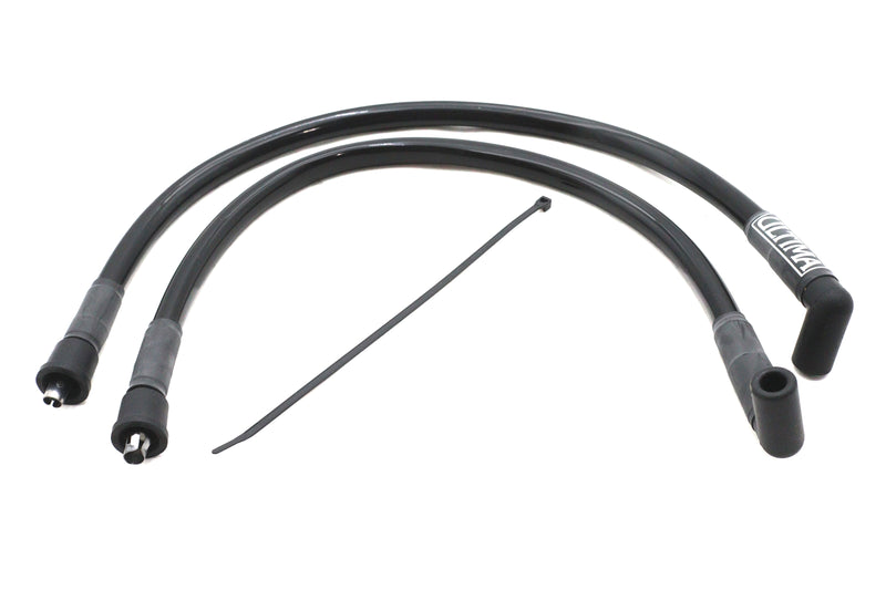 Ultima 8mm FLH Spark Plug Wire Set Black - 18695