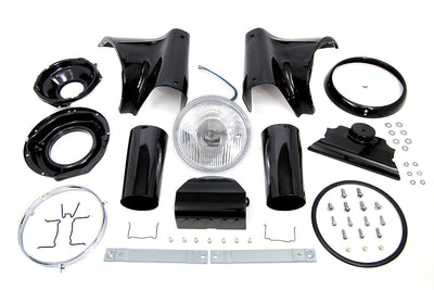 Black 7 inch Headlamp Cowl Kit