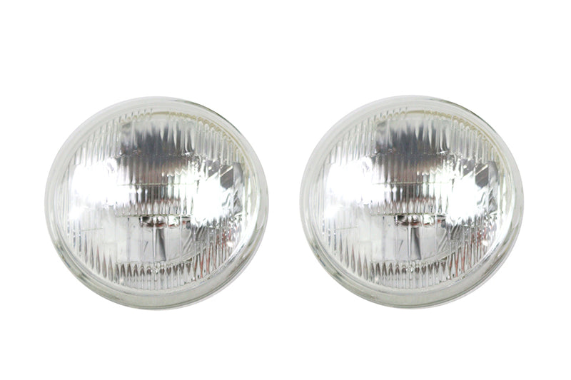 Clear 4-1/2 inch 12 Volt Sealed Beam Spotlamp Bulb Set