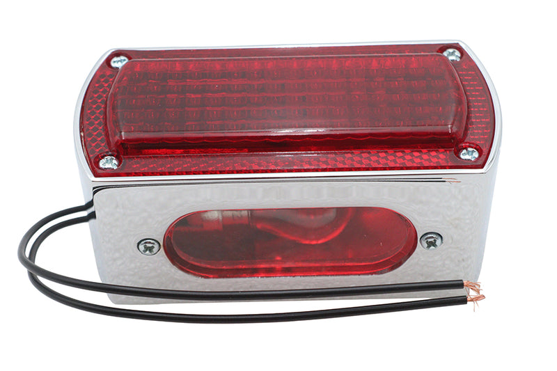 Chrome Die Cast Box Style Tail Lamp
