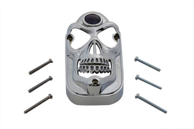 Skull Style Blue Dot Tail Lamp Cover