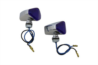 LED Diamond Blue Lens Marker Lamp Set