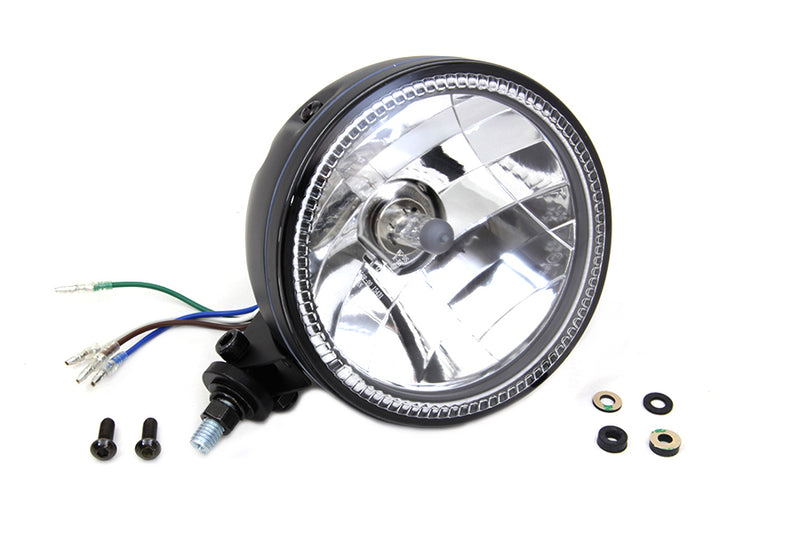 5-3/4 inch H4 Headlamp Unit Black