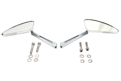 Teardrop Mirror Set with Slotted Stems