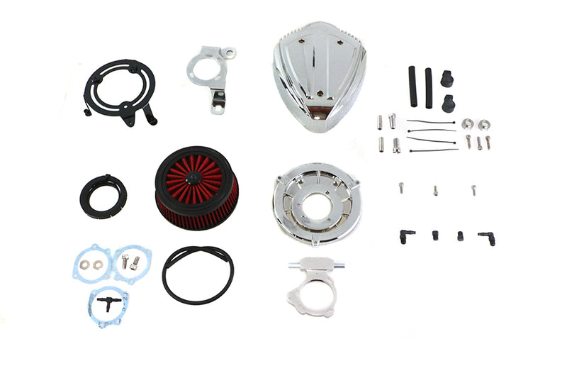 Siren Air Cleaner Assembly Chrome