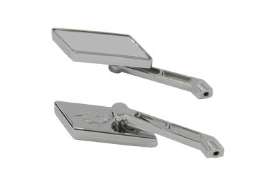 Parallelogram Mirror Set Chrome