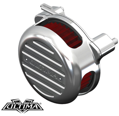 Ultima Free Flow Milled Air Cleaner Kit Chrome