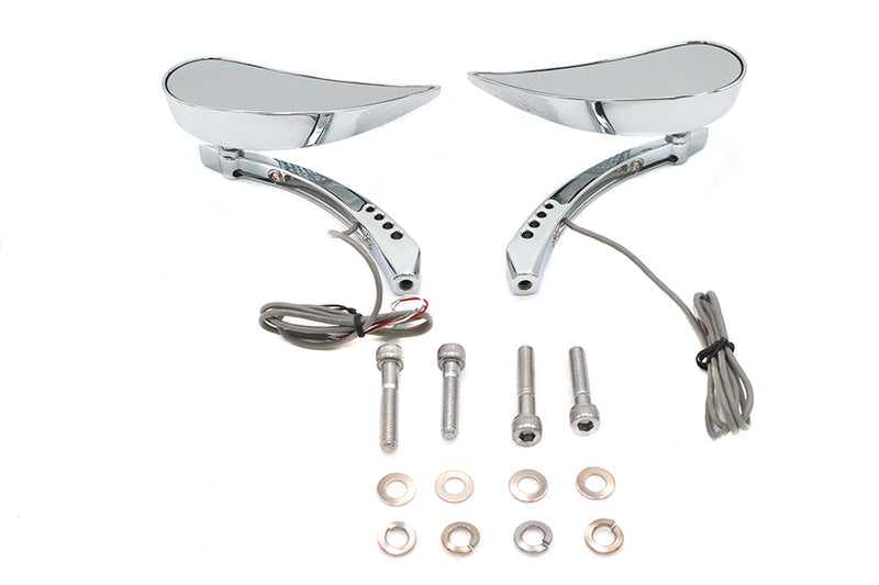 Billet Teardrop Mirror Set