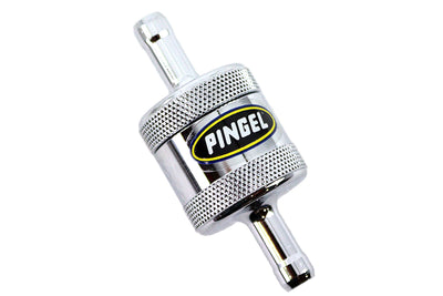Pingel Inline Fuel Filter Chrome - SS1C