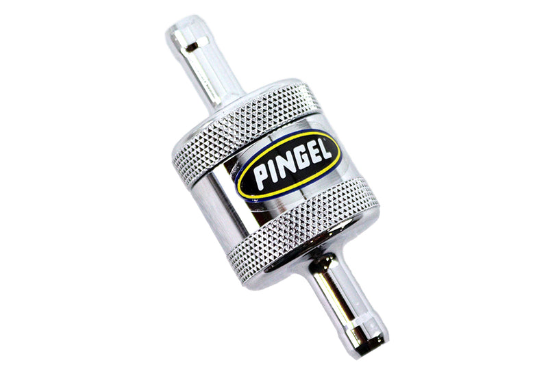 Pingel Inline Fuel Filter Chrome - SS1C
