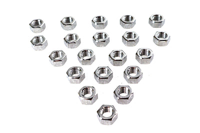 Chrome Hex Nuts 7/16 inch-20
