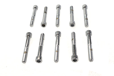 Allen Socket Cap Bolt Knurled Chrome 5/16-18 inch X 2-1/4 in