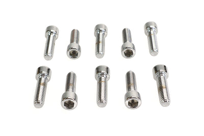Allen Socket Cap Bolt Knurled Chrome 3/8 inch X 1-1/4 inch