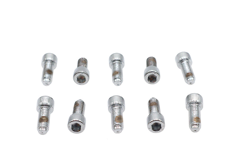 Allen Socket Cap Bolt Knurled Chrome 1/4 inch x 5/8 inch