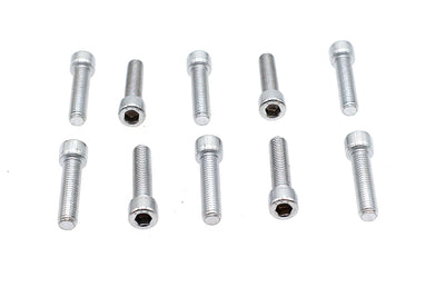 Allen Socket Cap Bolt Knurled Chrome 1/4 inch X 1 inch